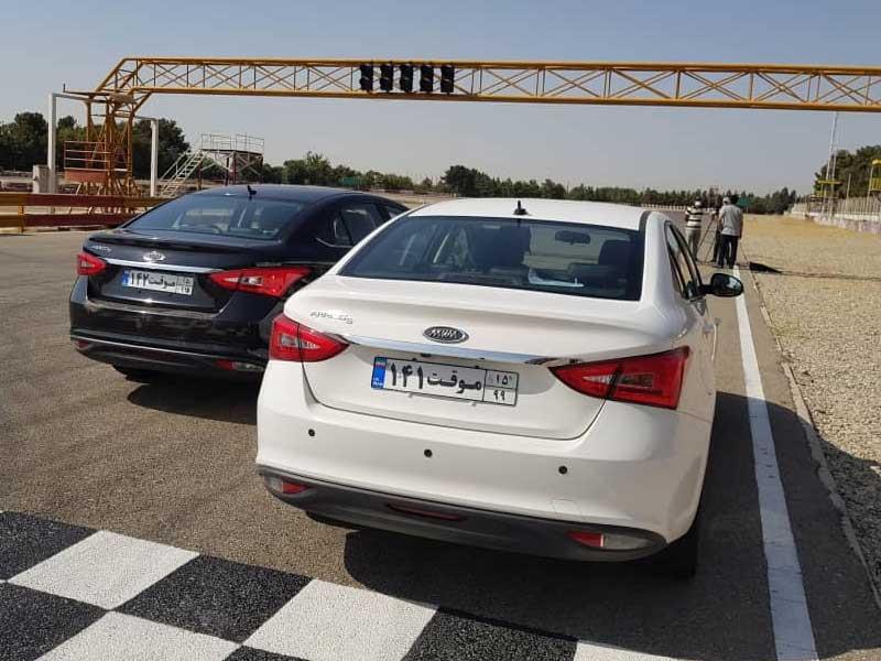 تجربه رانندگی با آریزو 5 جدید توسط خبرنگاران در پیست آزادی