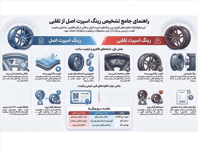 تفاوت رینگ اسپرت اصل و تقلبی در چیست؟