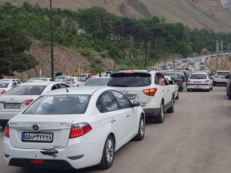 ترافیک سنگین در محورهای شمالی همزمان با موج بازگشت مسافران