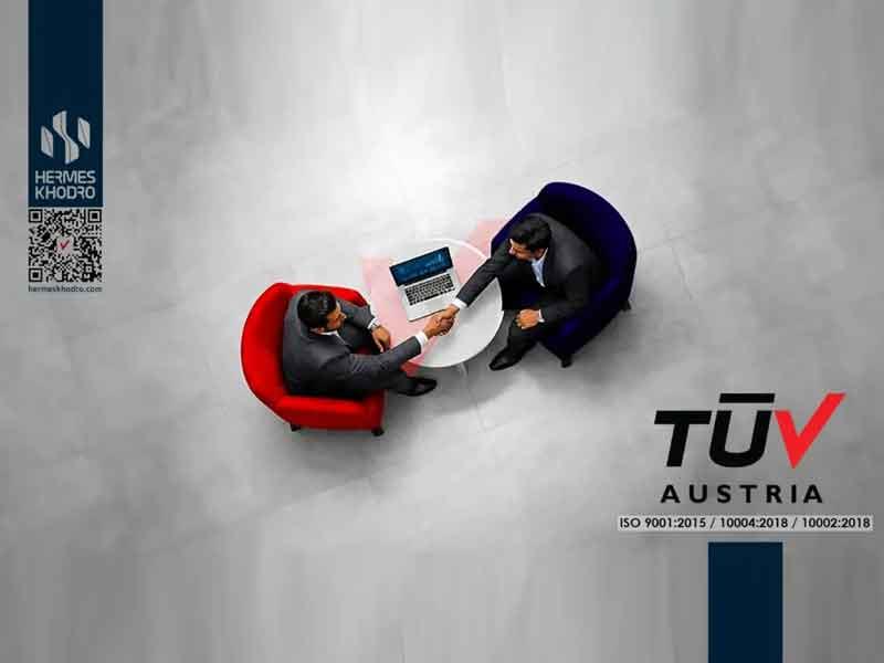 هرمس خودرو موفق به دریافت ۳ گواهینامه بین‌المللی مدیریت کیفیت از TÜV شد