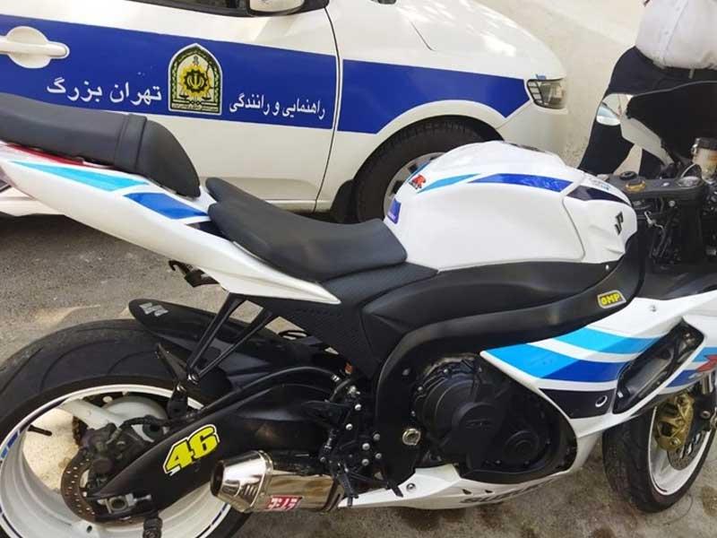 توقیف ۳ دستگاه موتور سنگین در طرح مهار پلیس راهور تهران
