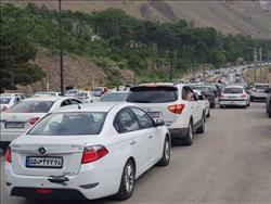ترافیک سنگین در محورهای شمالی همزمان با موج بازگشت مسافران