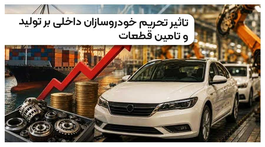 تاثیر تحریم خودروسازان داخلی بر تولید و تامین قطعات